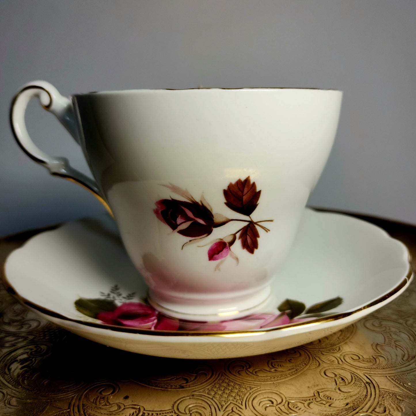 Black Butterfly Teacup Candle