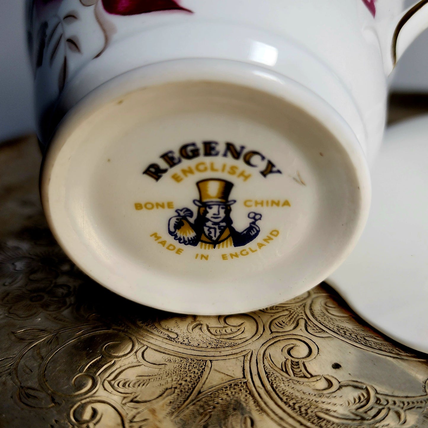 Black Butterfly Teacup Candle