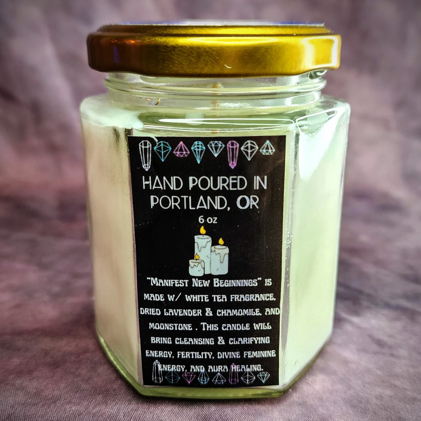 Manifest New Beginnings Intention Candle