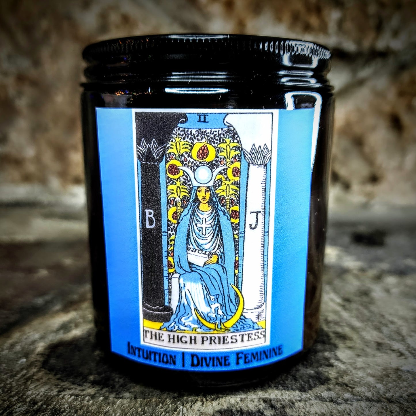 The High Priestess Tarot Candle