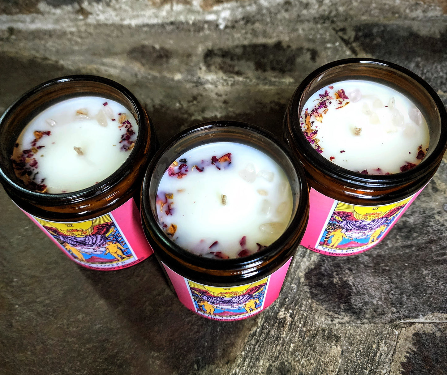 The Lovers Tarot Candle