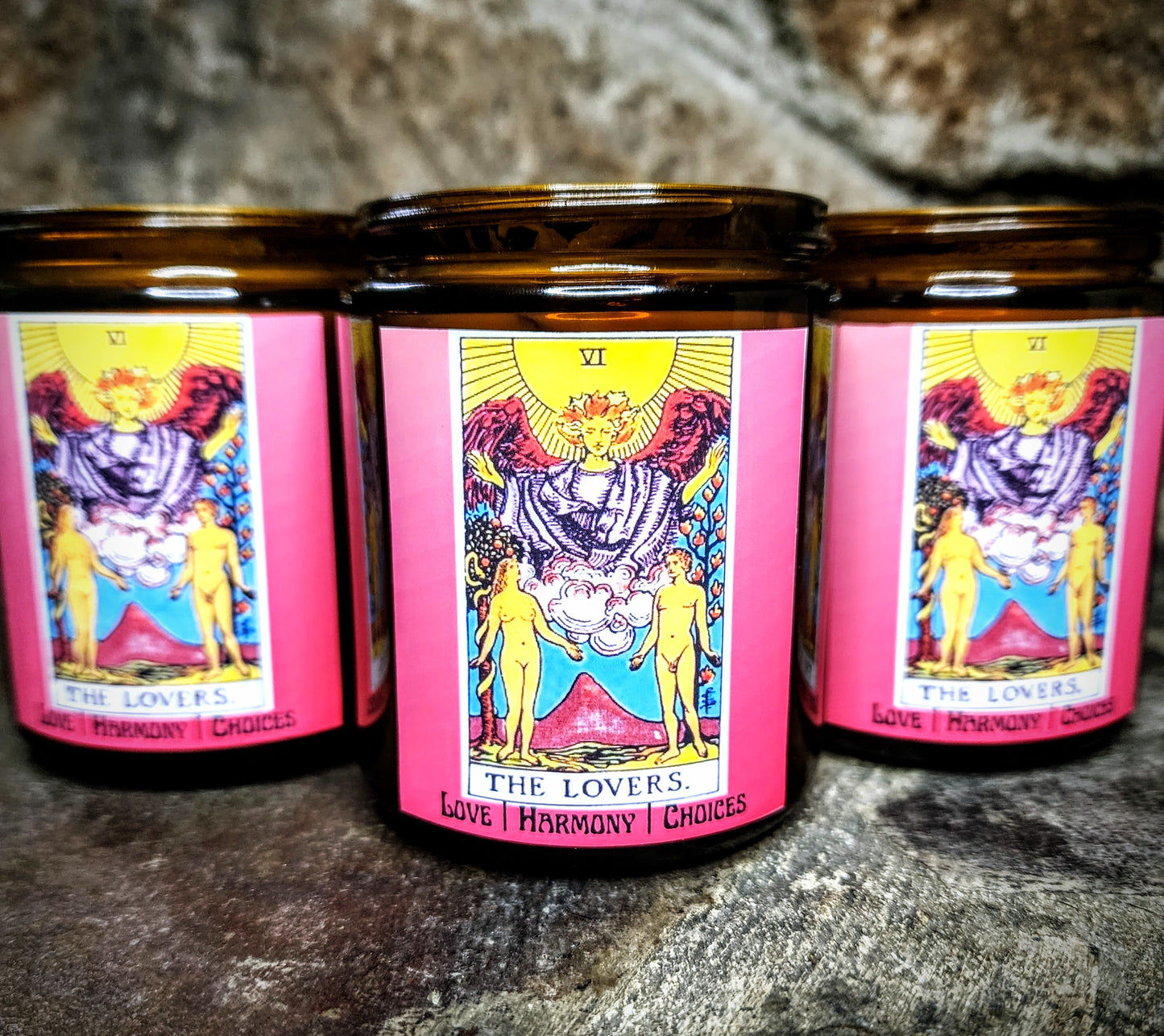 The Lovers Tarot Candle