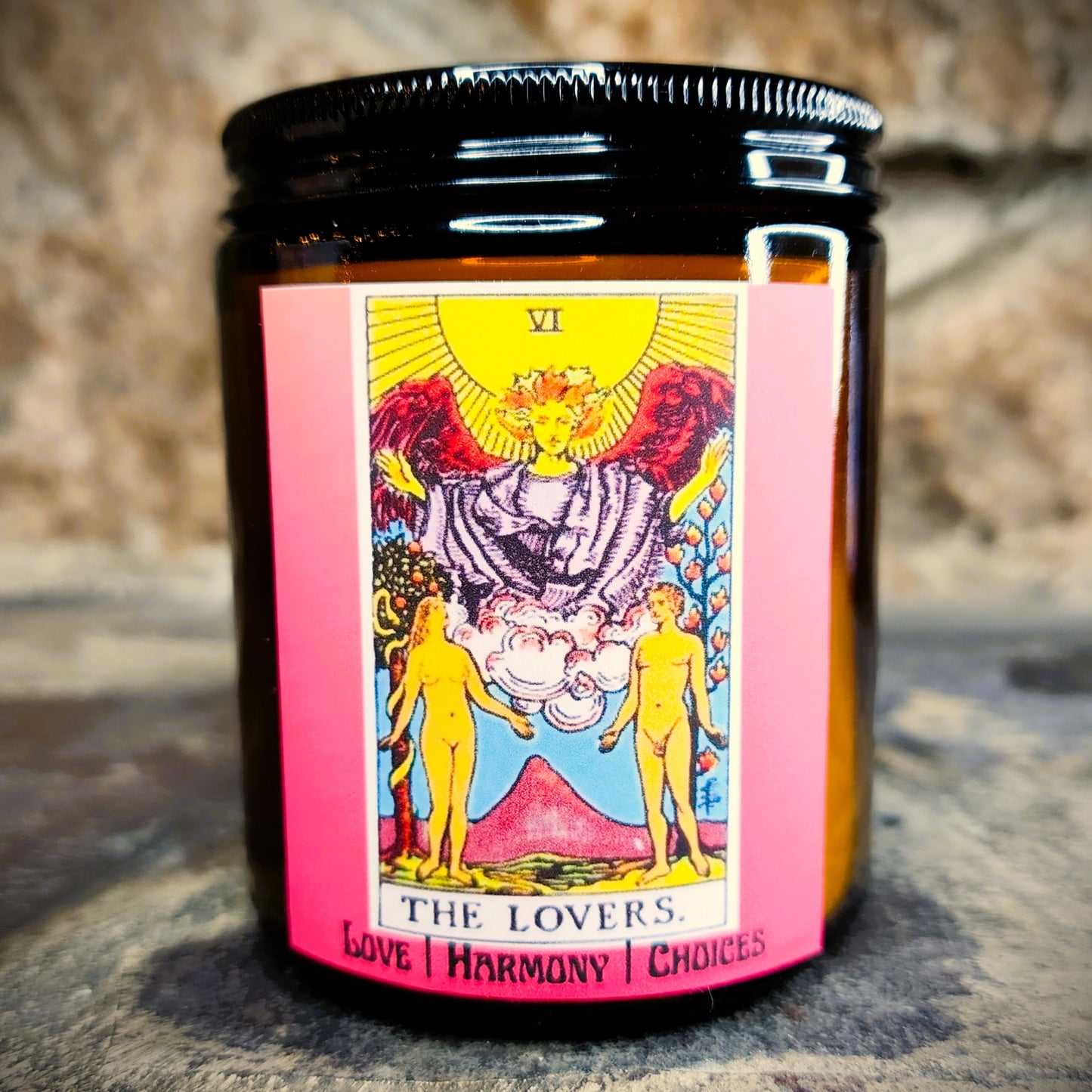 The Lovers Tarot Candle