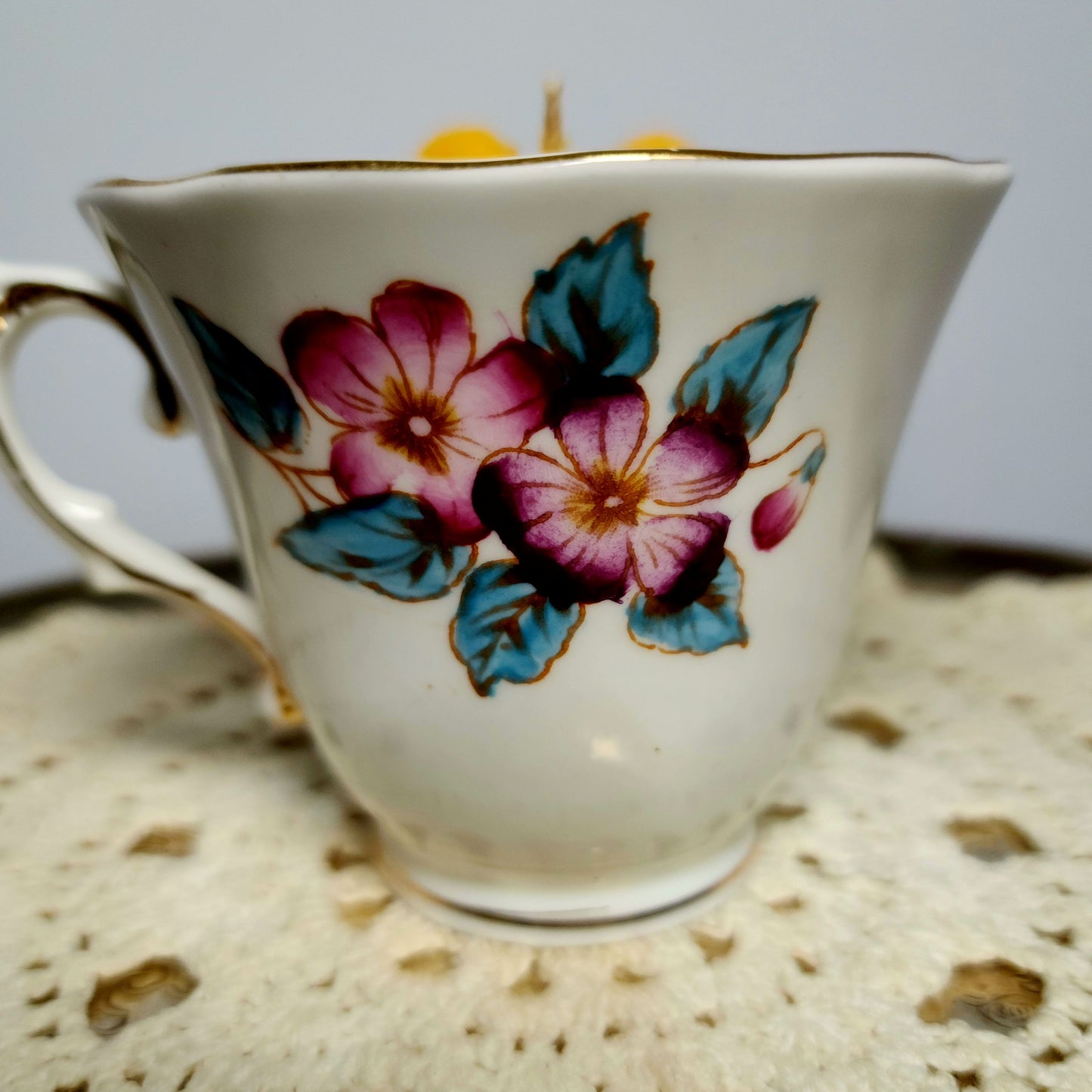 Love Birds Teacup Candle