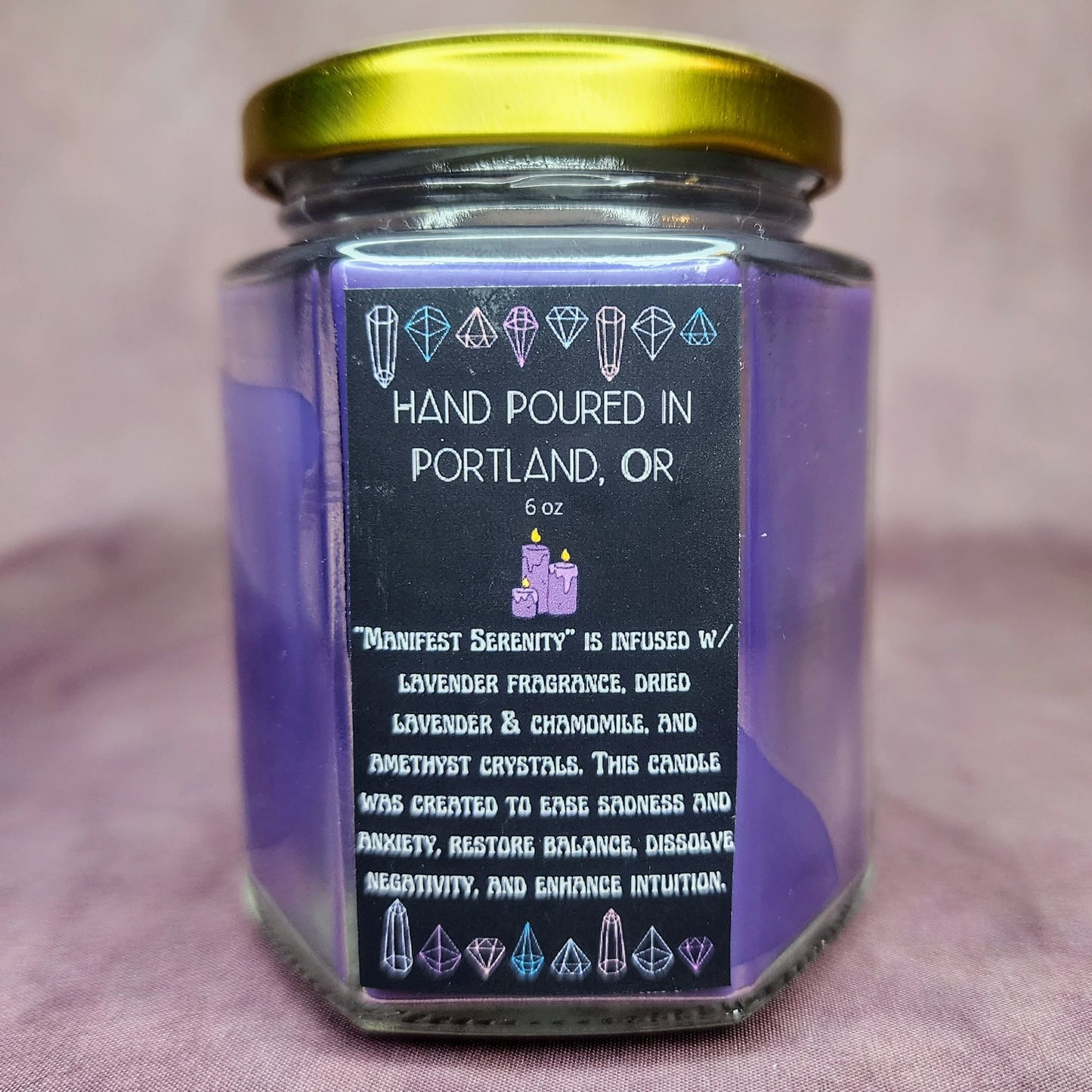 Manifest Serenity Intention Candle