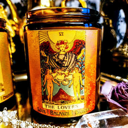 The Lovers Tarot Candle