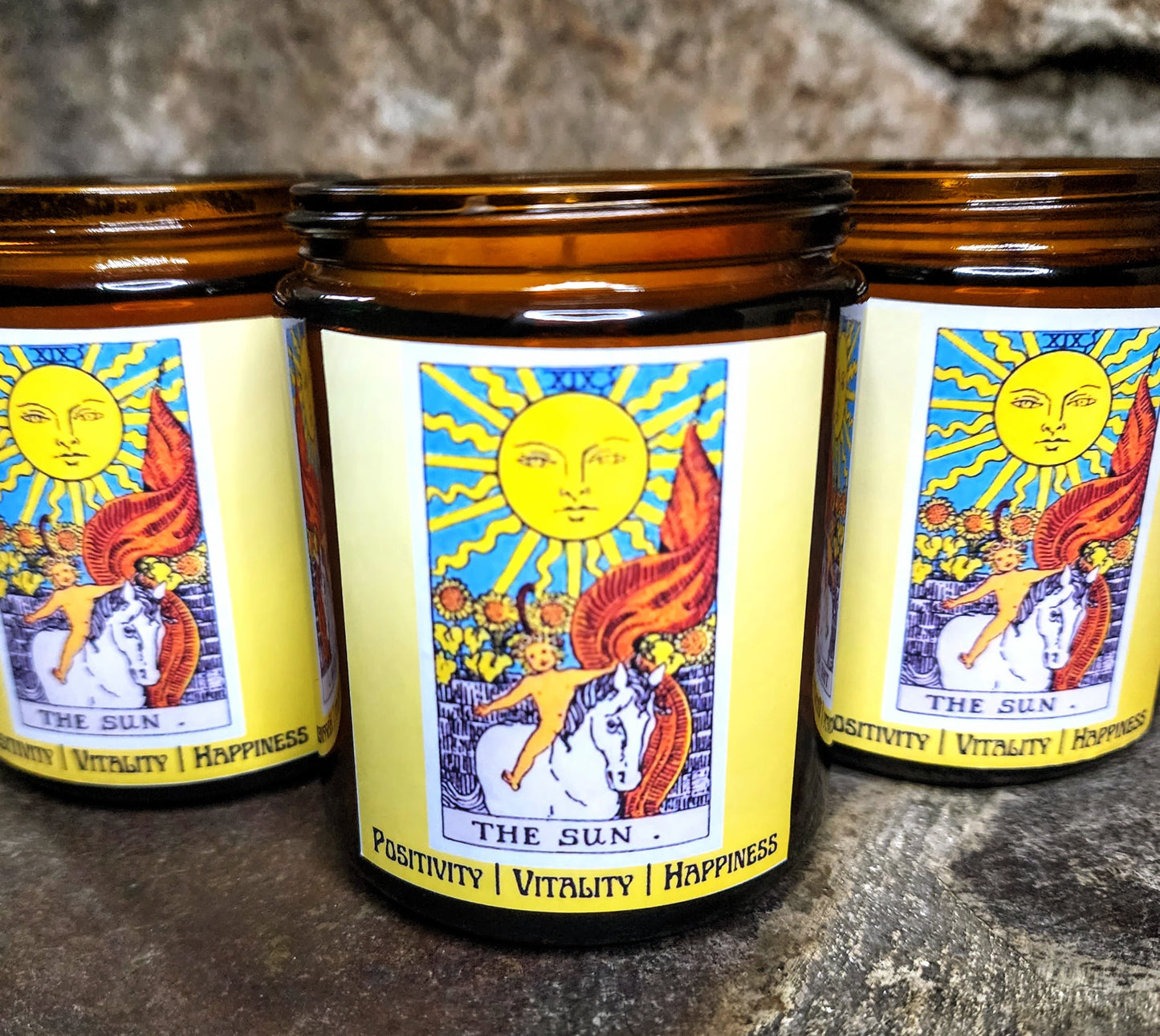 The Sun Tarot Candle