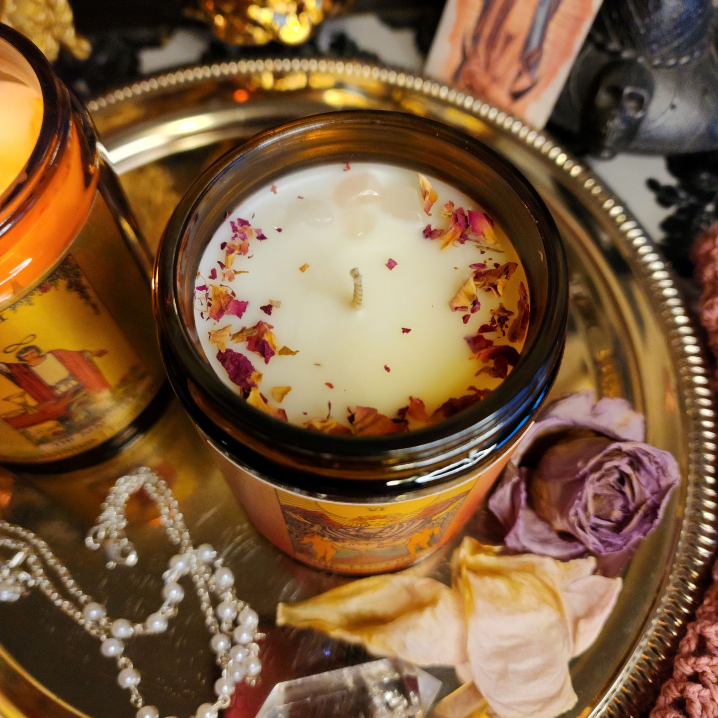 The Lovers Tarot Candle